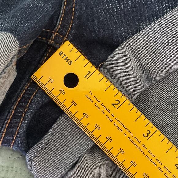 Blue Spice Juniors Dark Wash Denim Overalls Size 13 - Picture 10 of 11